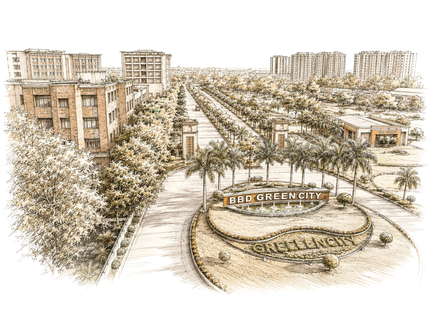 BBD Group Sketch Illustration